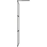 vidaXL Pregrada za tuširanje od kaljenog stakla crna 90 x 195 cm | shoptok.hr