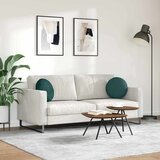  Jastučići za sjedenje 2 pcs Tamnozelena Ø40 x 13 cm tkanina | shoptok.hr