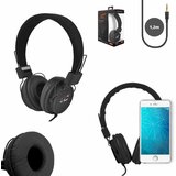 Ltc Slušalke naglavne 3,5mm črne 1,2m | Shoptok.si