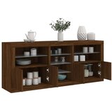vidaXL Komoda s LED svjetlima boja smeđeg hrasta 181 5x37x67 cm Cijene