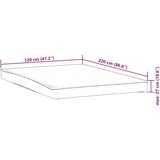 vidaXL Zaščita za žimnico bela 120x220 cm vodoodporne | Shoptok.si