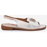 S. BARSKI Elegant Women's Sandals On Flat Heel With Decoration S.Barski | Shoptok.si