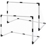 vidaXL Otroški Mini Gol za Nogomet z Mrežo 2 kosa 91,5 x 48 x 61 cm Cene