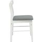  Stolac za blagovanje 2 pcs Bijela i siva Čvrsto drvo | shoptok.hr