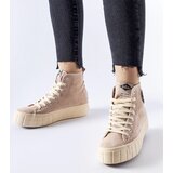 Lee Cooper - producent Beige sneakers Lee Cooper | Shoptok.si