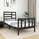  Za krevet od masivnog drva crni 75 x 190 cm 2FT6 mali Cijene