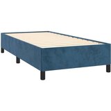 Box spring krevet s madracem tamnoplavi 100x200 cm baršunasti | shoptok.hr