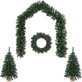  Set mini božićnih drvaca 60 cm PVC Zelena | shoptok.hr
