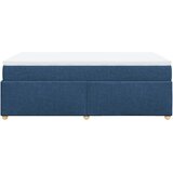  Krevet s oprugama i madracem plavi 120 x 190 cm od tkanine | shoptok.hr