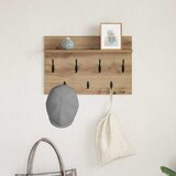  Vješalica za kapute na zidu Umjetnički hrast 60 x 40 x 12 cm | shoptok.hr