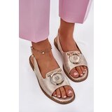 S. BARSKI Elegant Sandals With Decoration On Flat Heel S.Barski | ePonuda.com