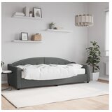 vidaXL Dnevna postelja z vzmetnico temno siva 80x200 cm blag Cene