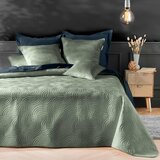 Douceur d intérieur Zelen žameten komplet pregrinjala in prevleke za vzglavnik 240x260 cm Solange – | Shoptok.si