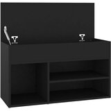 Klupa za cipele crna 80 x 30 x 45 cm od konstruiranog drva | Eponuda.ba