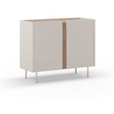 Marckeric Krem/u prirodnoj boji ormarić u dekoru hrasta 100x82,5x40 cm Lucile – | shoptok.hr