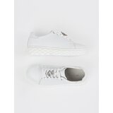 Sergio Leone White leather sneakers with a pin | shoptok.hr