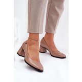 VINCEZA Leather Patent Heels On A Heel | Shoptok.si