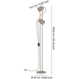 Eglo 44166 - podna lampa tilston 2xE14/8W/230V bež | Eponuda.com