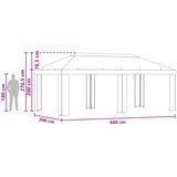 Gazebo Pokrivač 6 x 3 m Žuta Poliester 190 gsm | Eponuda.com