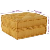  Modularna sofa 2 pcs Žuta 140 x 70 x 36 cm Tkanina | shoptok.hr