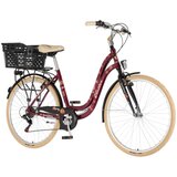 Visitor Bicikl fashion cherry 28" alu 19" v-brake 6 brzina 155-178cm (s/m) crveni perla uv sjaj | Eponuda.com