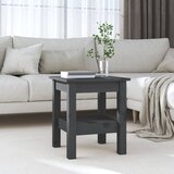 vidaXL Klubska mizica siva 35x35x40 cm trdna borovina Cene