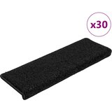  Prostirke za stepenice 30 kom 65x21x4 cm Crne pravokutne rubove | shoptok.hr