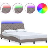  Okvir kreveta s LED-om bez madraca 120 x 200 cm od tkanine | shoptok.hr
