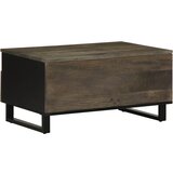 Stolić za kavu crni 80 x 54 x 40 cm od masivnog drva manga Crna | Shoptok.si