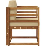  Set vanjskih sofa Čvrsto drvo akacije i poliester | shoptok.hr