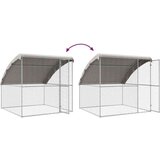  Kavez za piliće Srebrno 2 x 2 x 2 m Cinkani čelik | shoptok.hr