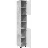  Kupaonski ormar s pohranom Betonski sivi 30 x 35 x 192 cm | shoptok.hr