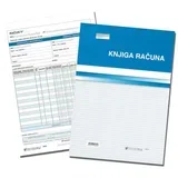 IX-409 KNJIGA RAČUNA ZA FISKALIZACIJU A4; Blok 3 x 50 listova, 21 x 29,7 cm