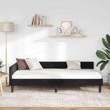 vidaXL Krevetni okvir sa kutnim dizajnom s uzglavljem Crna 80 x 200 cm | shoptok.hr