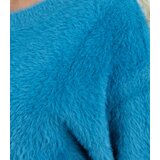 Pri Fluffy sweater knit dress round neckline FLUFFY | Shoptok.si