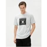 Koton Slogan Printed T-Shirt Crew Neck Short Sleeve Cotton Cene