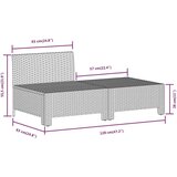  Sedežna garnitura 7-delna z blazinami siv poli ratan | Shoptok.si