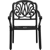  5-dijelni bistro set od lijevanog aluminija crni | shoptok.hr