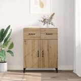 vidaXL Kreveta hrast artisan 34 x 69.5 x 90 cm Konstruirano drvo | shoptok.hr