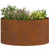 vidaXL Corten jekleni lonček Corten jeklo Srednji Dekorativni vložki | Shoptok.si