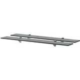 Maison Chic 2 kosi Stenske Police - Viseče police steklo 80x20 cm 8 mm, (21794065) | Shoptok.si