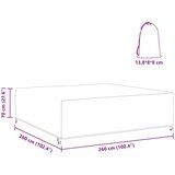 vidaXL Prevleka za zunanje pohištvo Črna 260 x 260 x 70 cm 420D | Shoptok.si