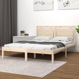 Furnova Posteljni okvir iz trdnega lesa 140x190 cm, (21942277) Cene