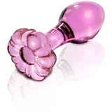 Stakleni rozi analni dildo 9cm