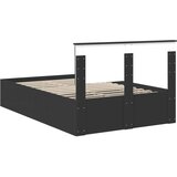  Okvir za krevet Crna 120 x 190 cm Konstruirano drvo - Crna 120 x 190 cm | shoptok.hr