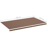  Zamjenska tkanina za tendu smeđa 6 x 3,5 m | Eponuda.com