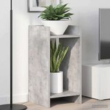  Stalak za biljke s policom Betonsko Siva 30 x 30 x 60 cm | shoptok.hr