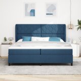 Box Spring Krevet s Madracem - Plava 200x200 cm Tkanina | shoptok.hr