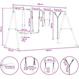  Set vanjskih ljuljački Šareni Čelik i PE | shoptok.hr