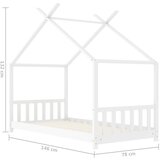  Okvir za dječji krevet od masivne borovine bijeli 70 x 140 cm | shoptok.hr